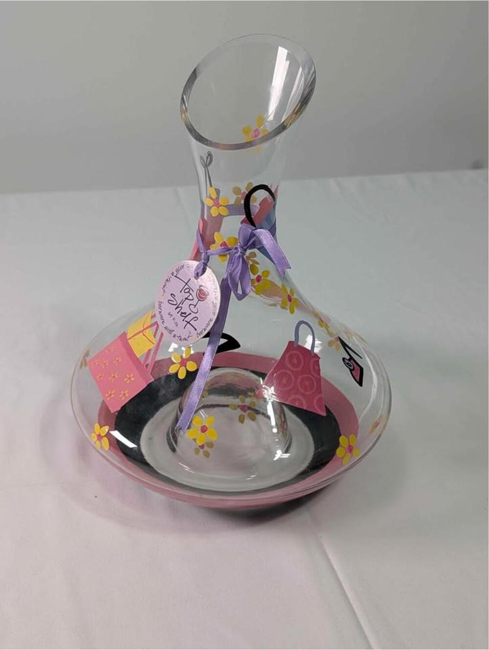Hand Painted Decanter 65 fl.oz.